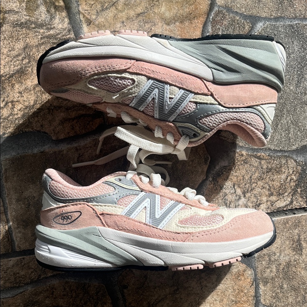 New Balance Toddler Blush and Cream Sneakers